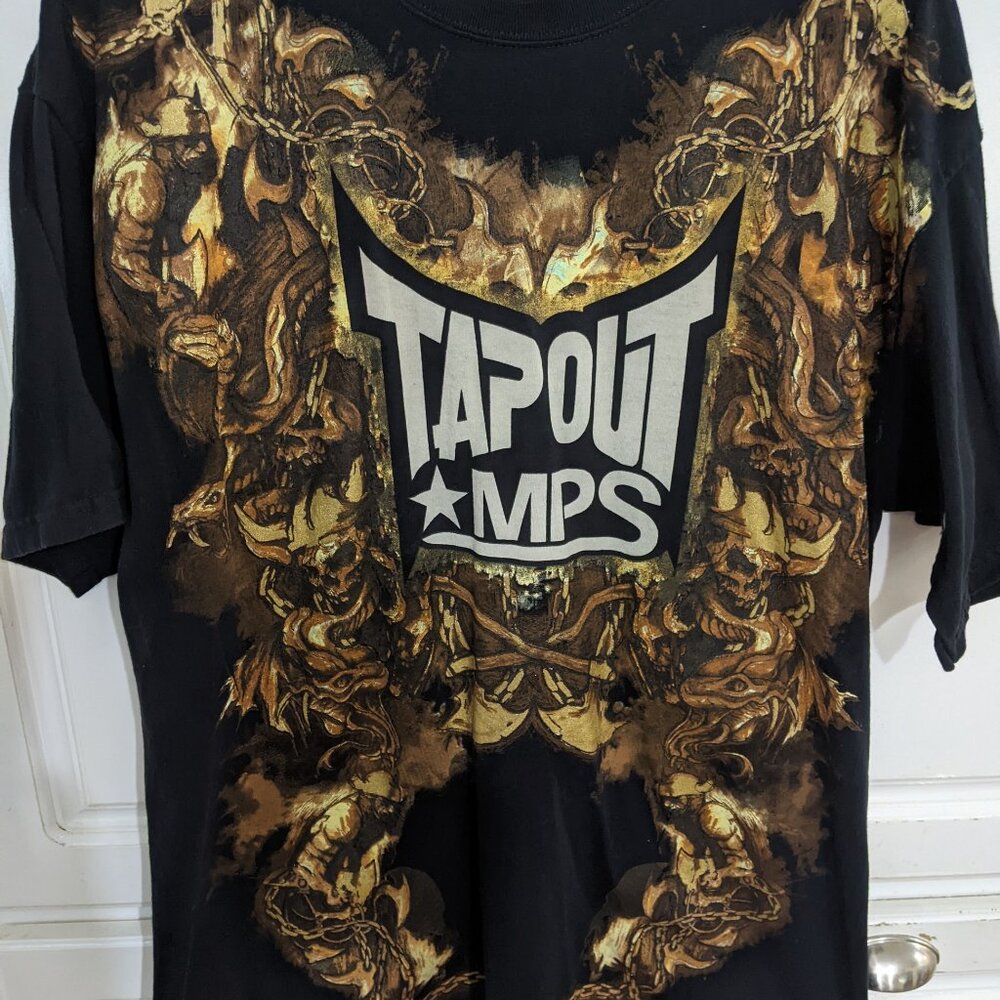 TapOut MPS  X Large Skull and Chain Design Shirt
